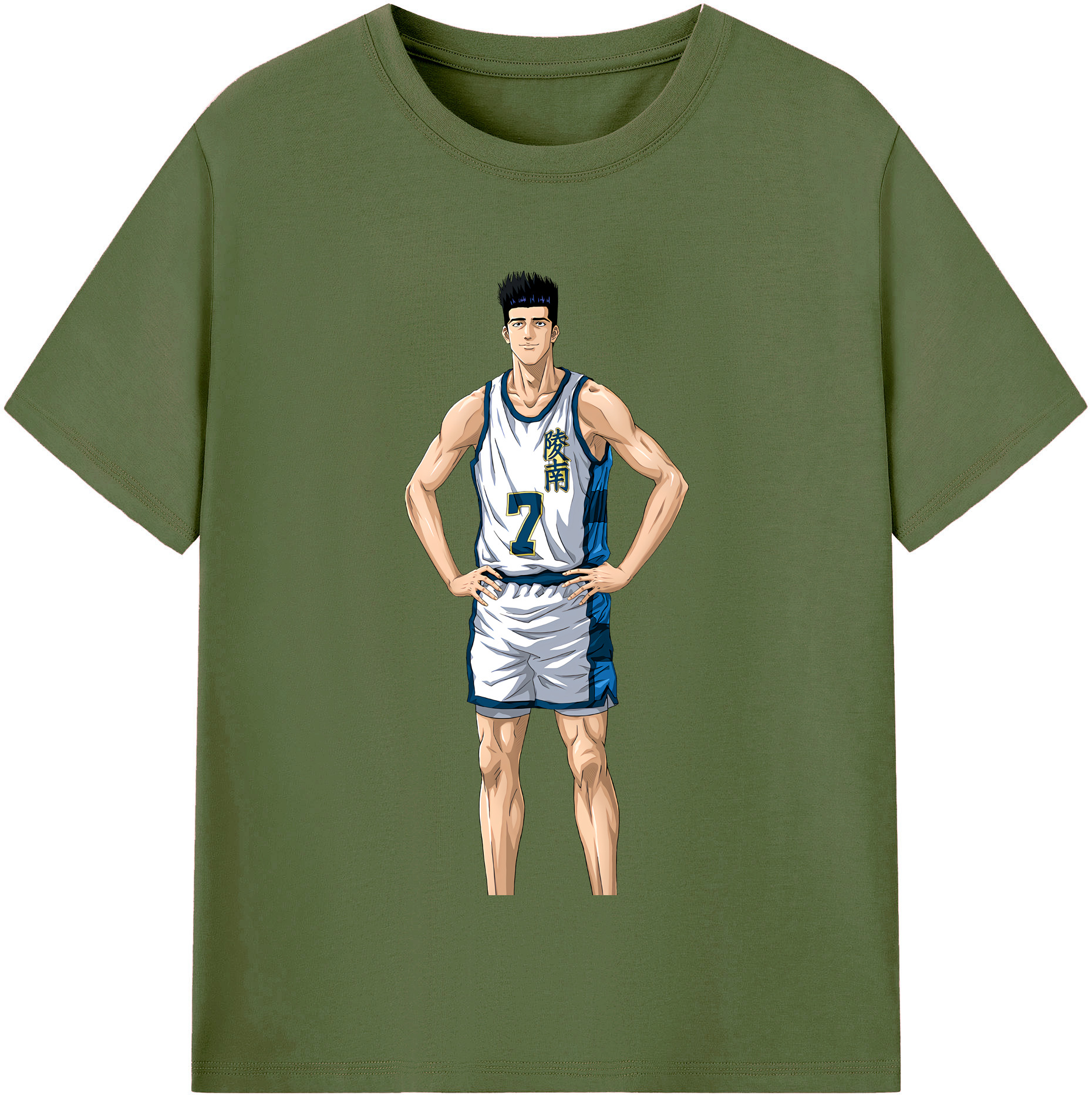 SLAM DUNK／スラムダンク 綿100％半袖Tシャツ（フロントプリント）